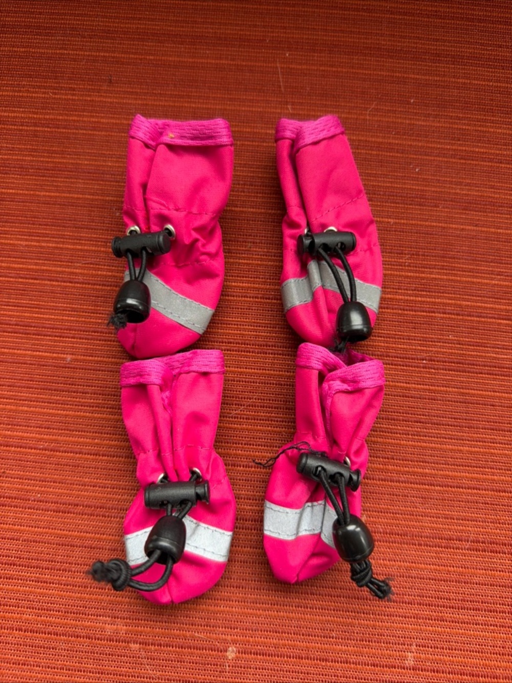 Set Of Pink Dog Booties Size XS